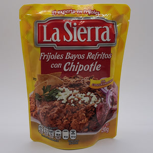 Frijoles Refritos  con Chipotle Pouch LA SIERRA 430 g