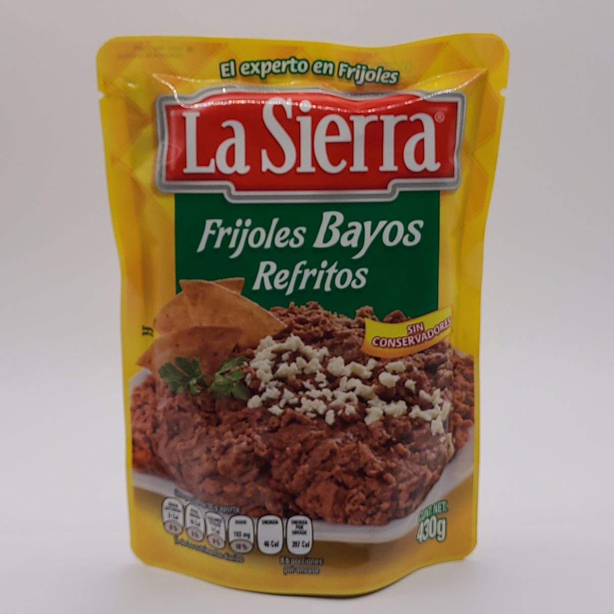 Frijoles Bayos refritos Pouch  430 g LA SIERRA