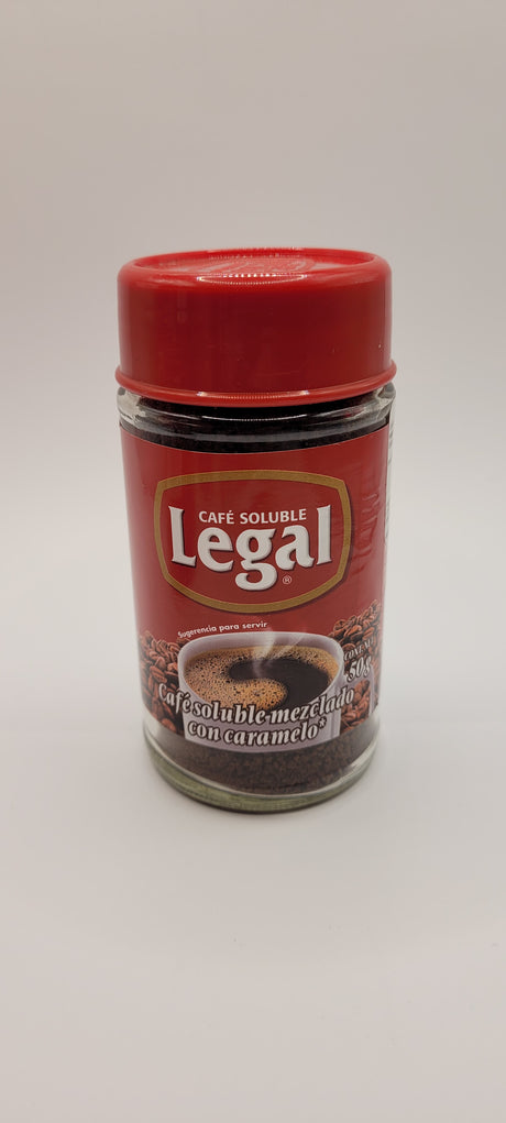 %OFERTA%30% Café Soluble con Azucar Caramelizada en frasco de 50 gr LEGAL