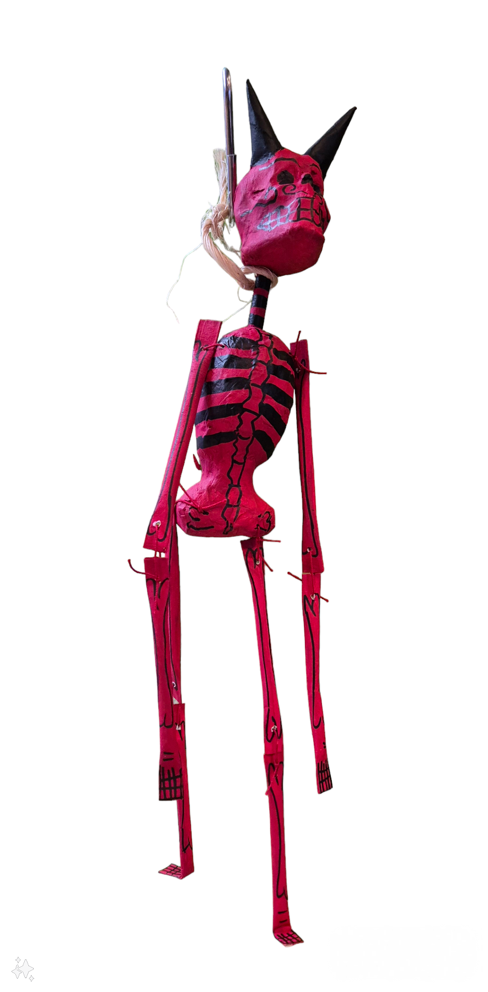 Esqueleto  de  Diablito Papel Mache 30 cm