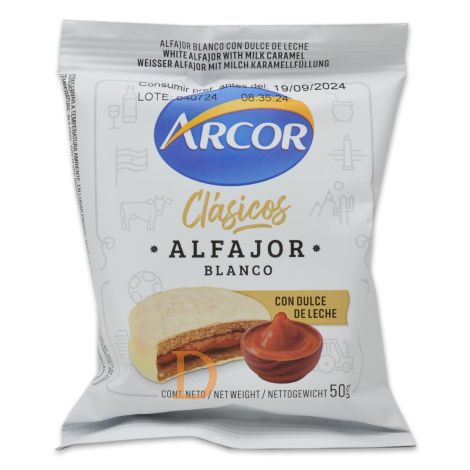 Alfajor Clásicos Blanco 50 g ARCOR