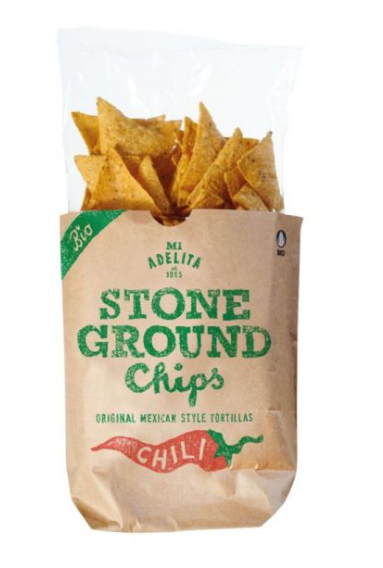 *BIO Tortillas chips Chili Chipotle  "Mi Adelita" 150 gr