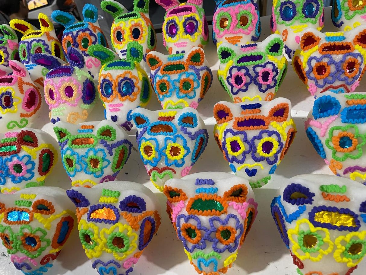 Calaverita de azucar (calavera) GATO - DIA DE MUERTOS