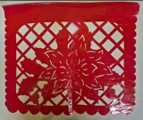 Papel picado de Navidad de plástico - 10 hojas con 5 metros