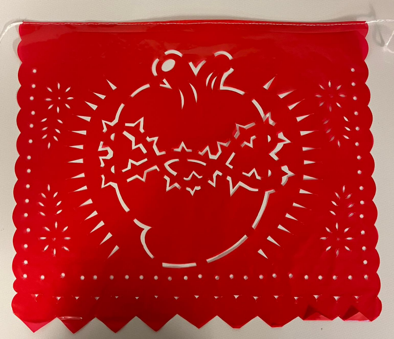 Papel picado de plástico - 10 hojas con 5 metros