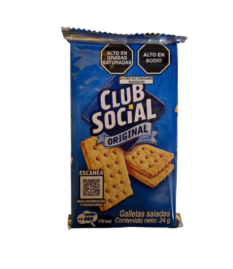 Galletas Saladas 24gr CLUB SOCIAL NABISCO (PIEZA INDIVIDUAL)