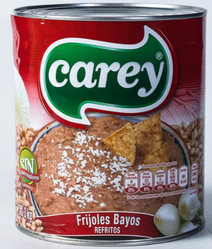 Frijoles Bayos Refritos 3 Kg CAREY