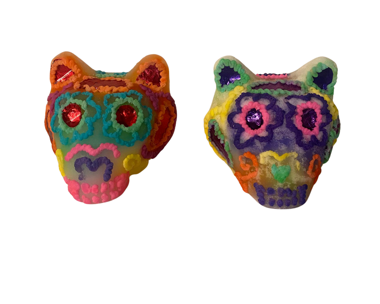 Calaverita de azucar (calavera) GATO - DIA DE MUERTOS