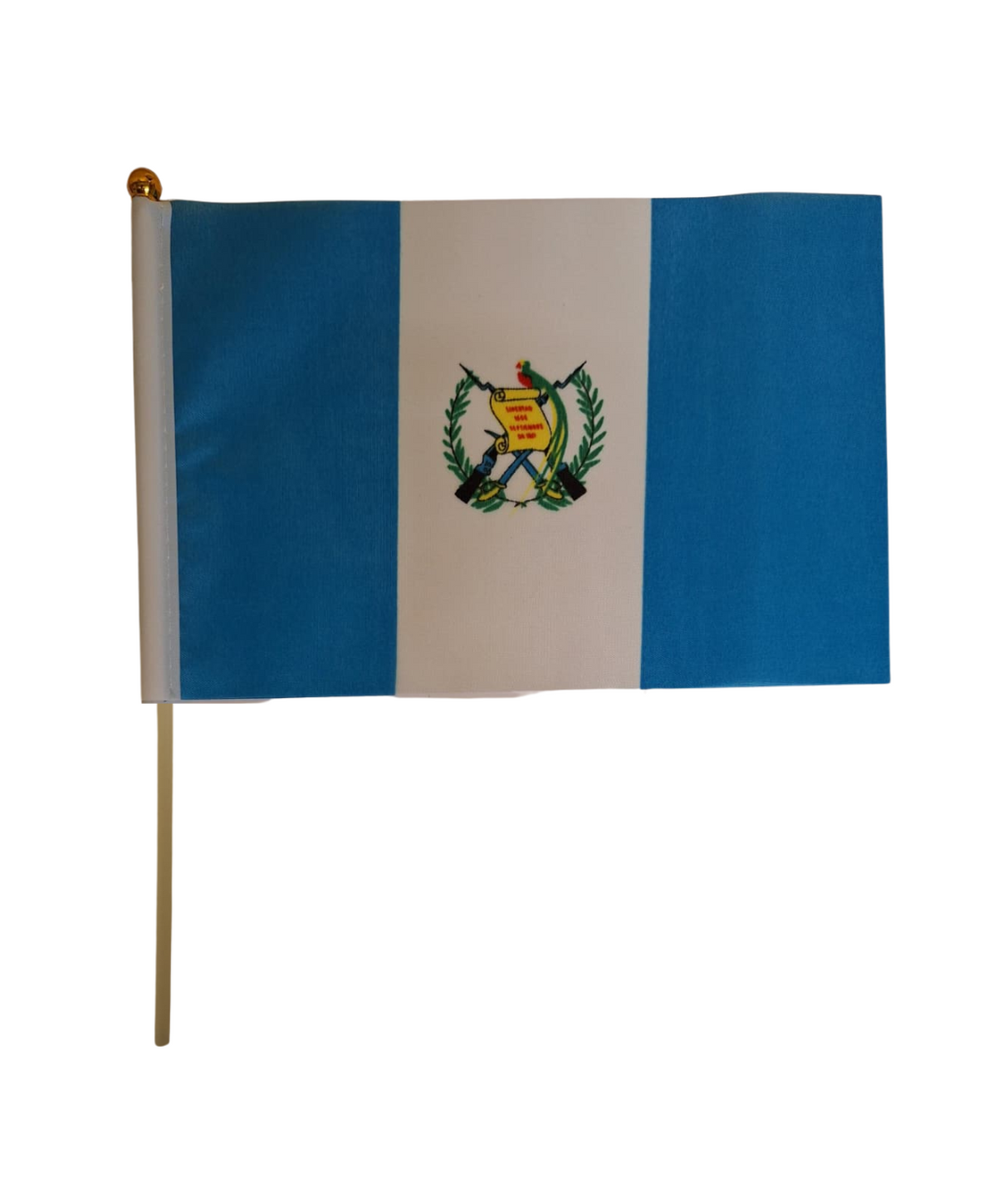 Mini bandera de Guatemala 21x13 cm.