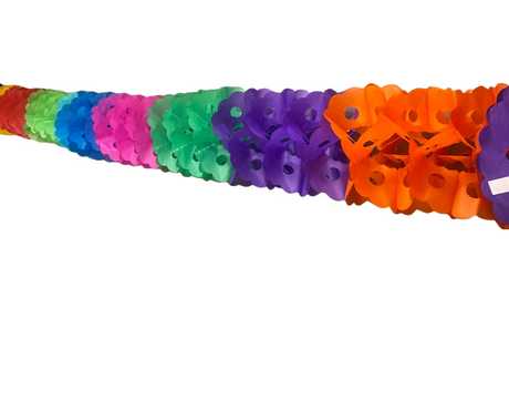 Guirnalda Circular Grande Colores 23cm x 2 mts largo