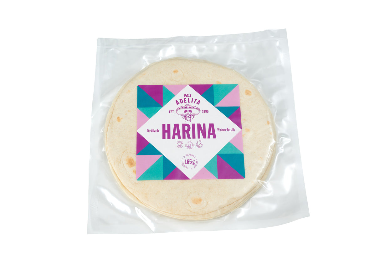 Tortillas de Harina de Trigo 16 cm / 165 gr - MI ADELITA