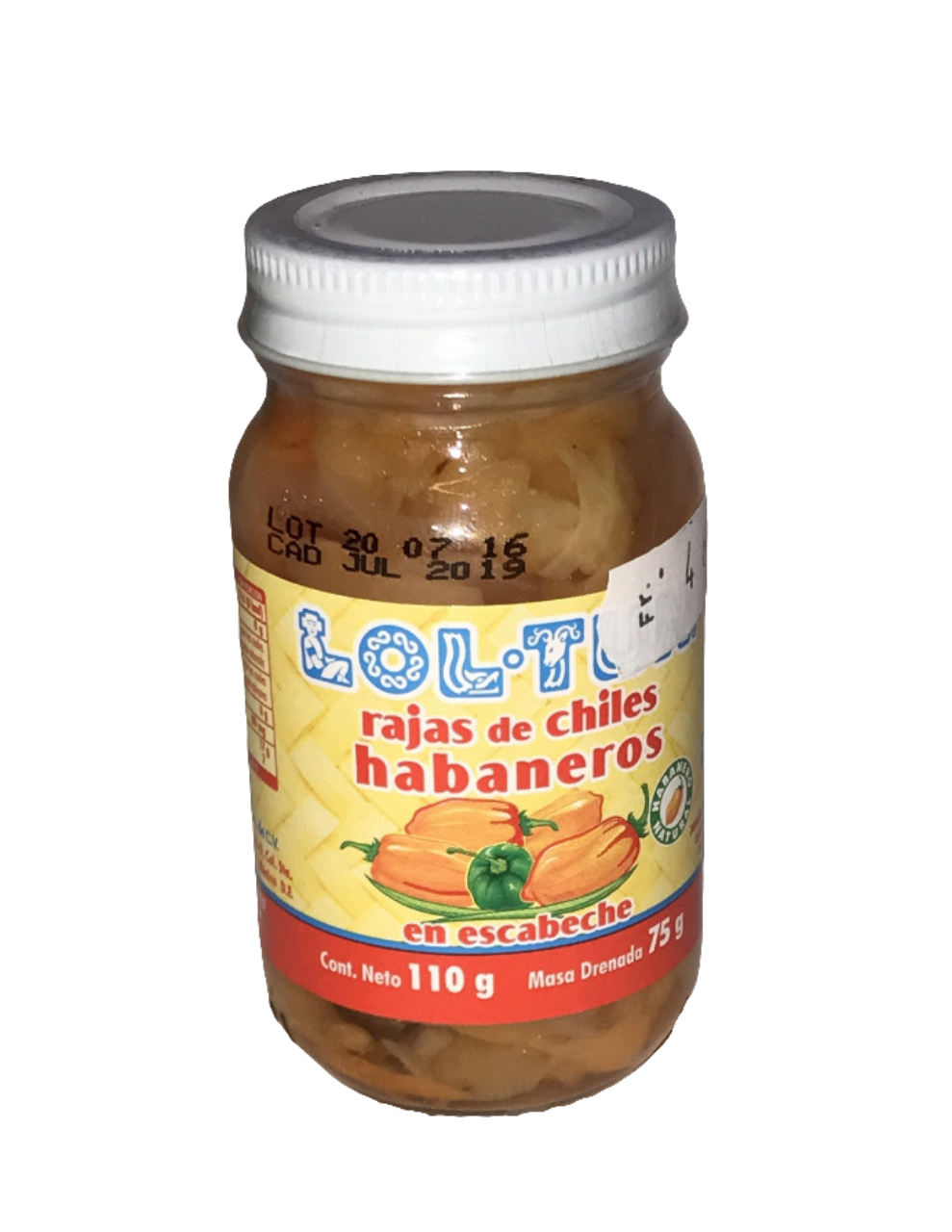 *Rajas de Chile Habanero 110g LOL-TUN