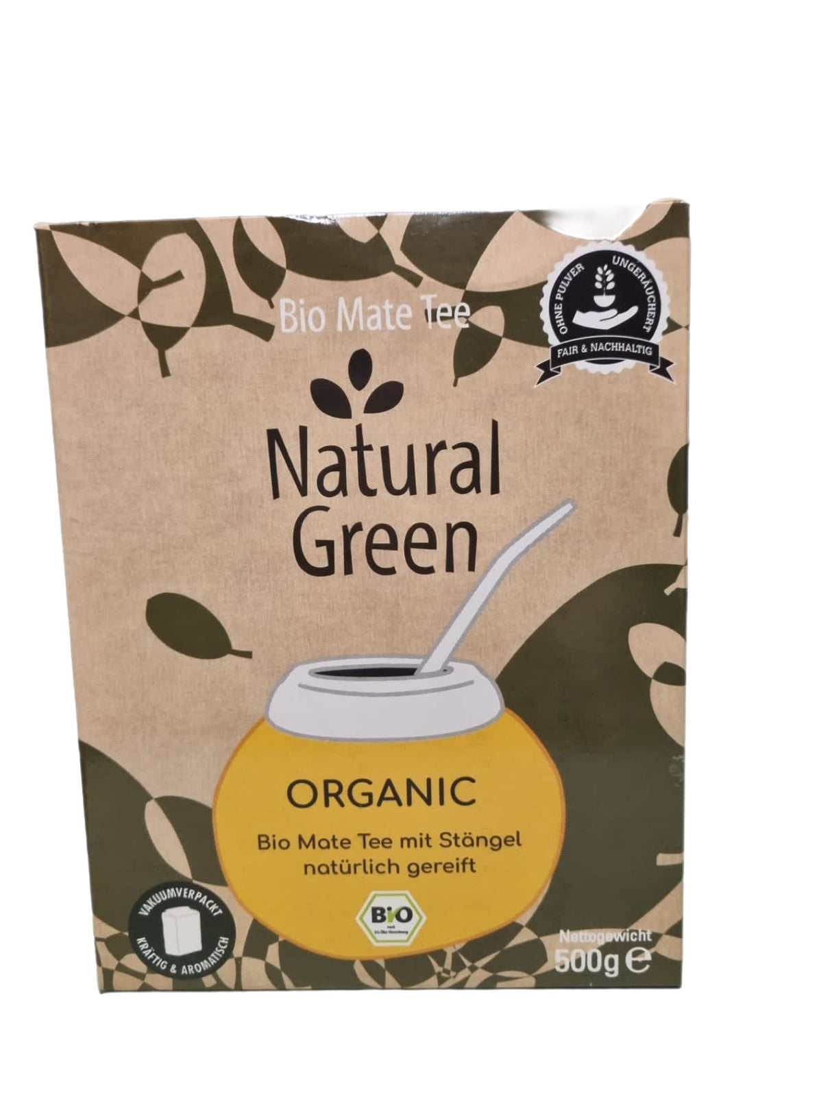 Yerba Mate con palo sin Humo Organic 500 gr - NATURAL GREEN