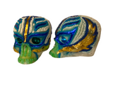 Calaverita de azucar (calavera) MASCARA DE LUCHADOR  14 CM - DIA DE MUERTOS