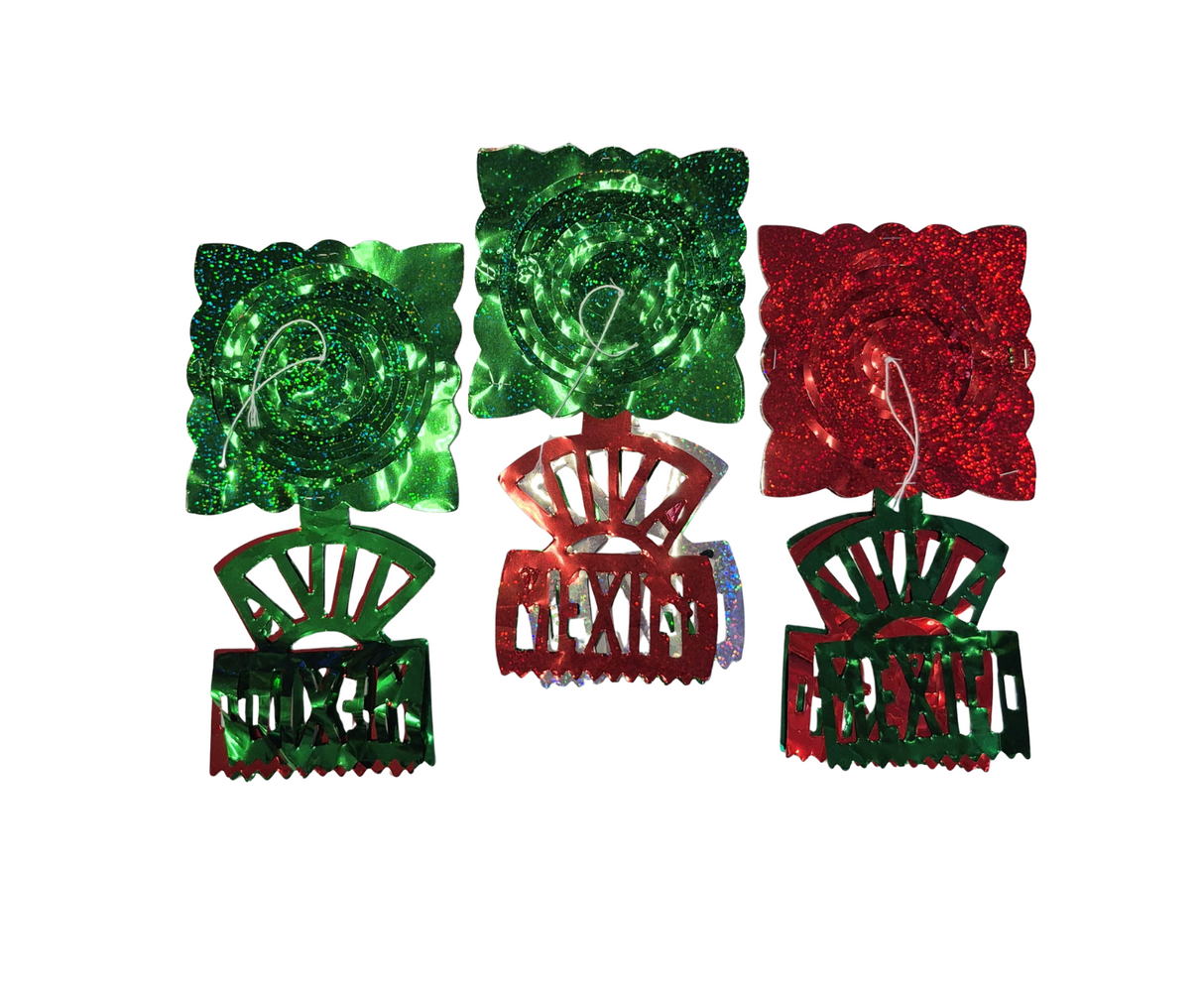 Guirnalda Metalico Viva México 2 mts