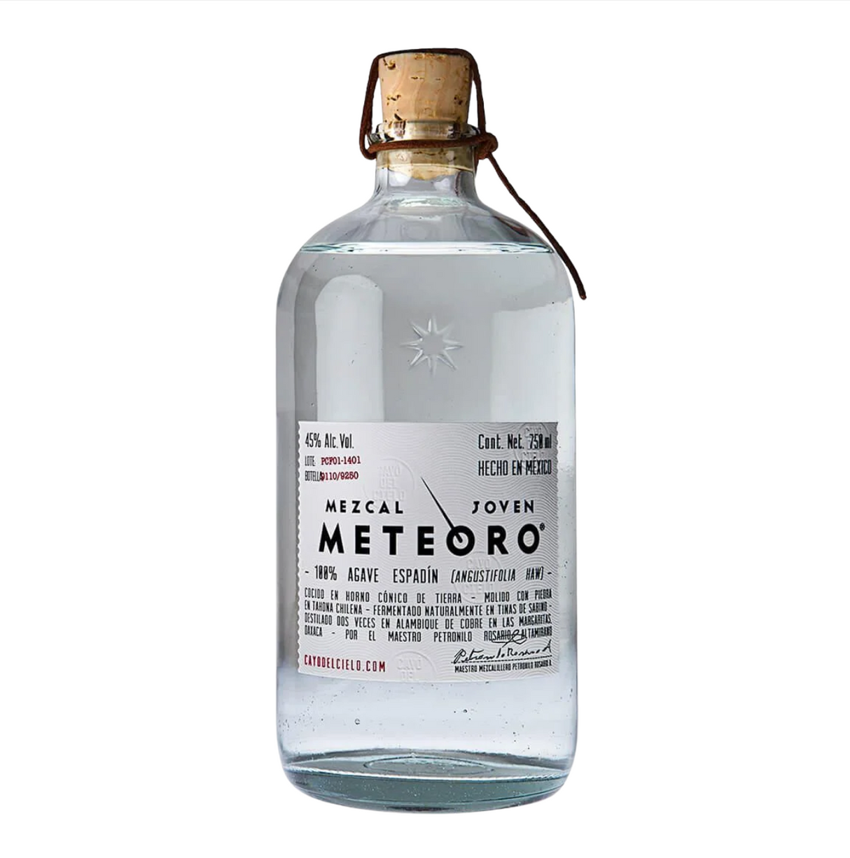 Mecal Joven Espadin 100 % Agave 700ml 45.0% - Meteoro