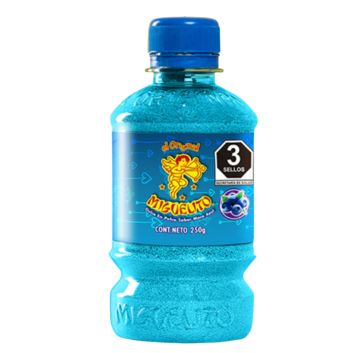 Botella de Miguelito en polvo sabor Mora Azul 250 gr - Miguelito