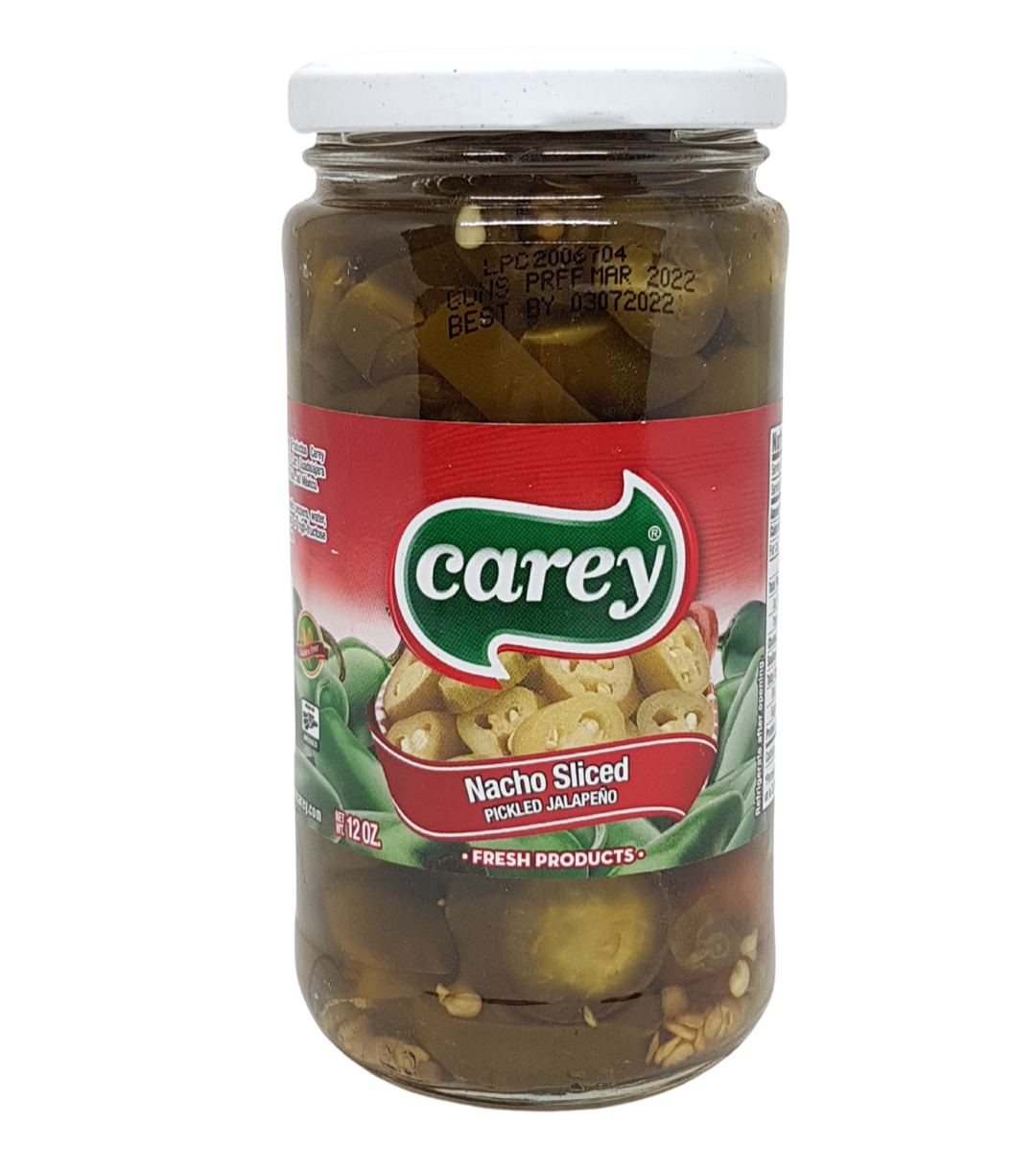 *Chiles Jalapeños Nachos en Frasco 345g CAREY