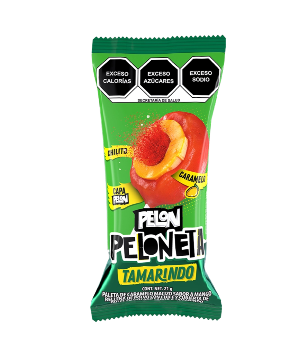 Paleta de Tamarindo sabor mango 21 gr PELON PELONETA