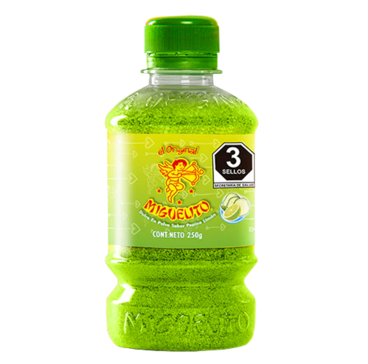 Botella de Miguelito en Polvo Sabor Pepino Limon 250 gr