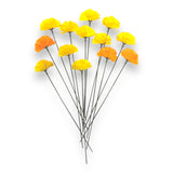 Flores con tallos Amarillas y Naranja DIA DE MUERTOS