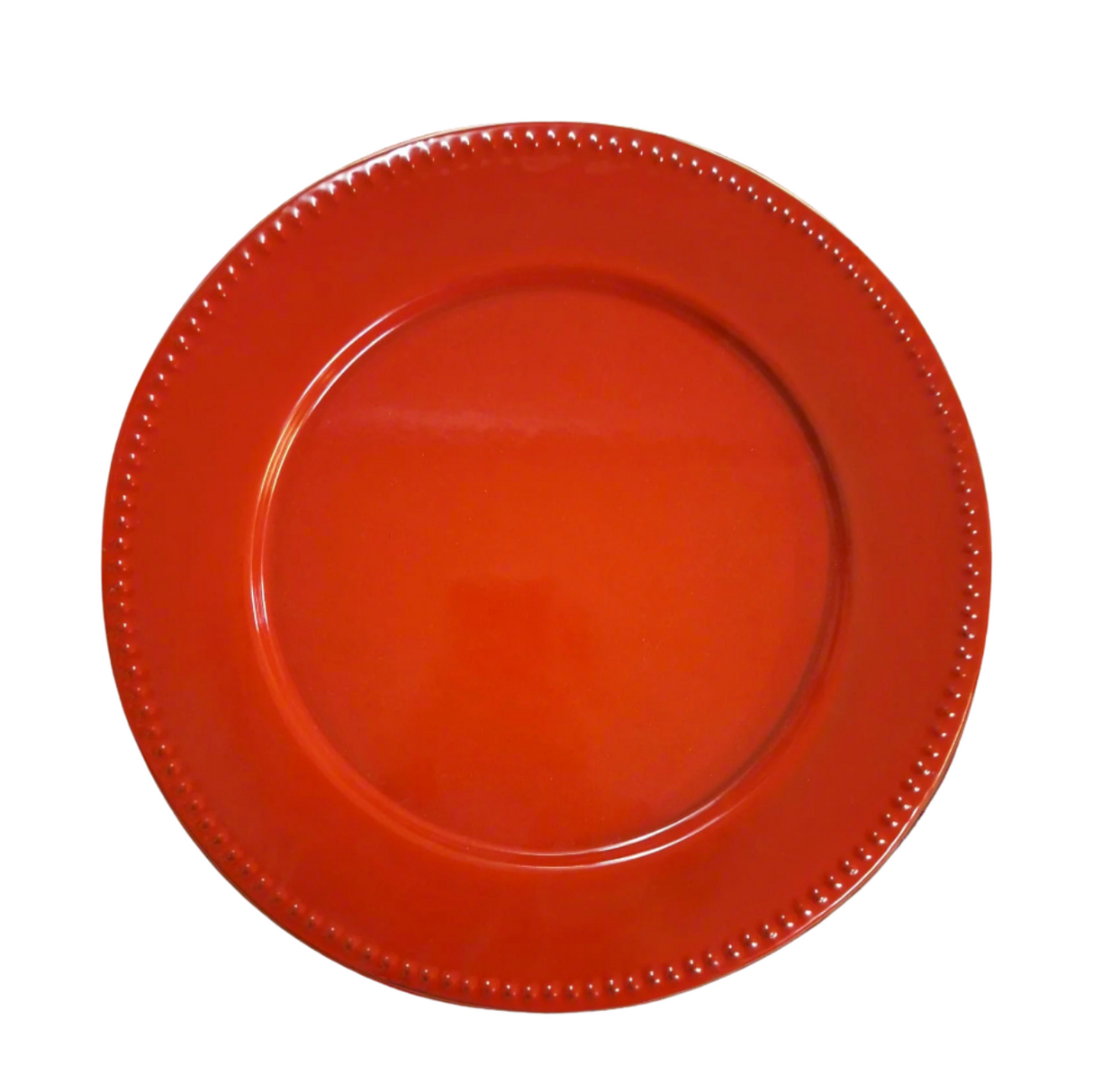 Plato Rojo Bajo Troquelado