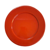 Plato Rojo Bajo Troquelado
