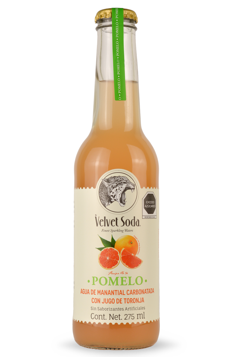 *DESCUENTO* Soda con Jugo de Toronja  275 ml  - VELVET SODA FECHA DE CADUCIDAD 07.08.2025