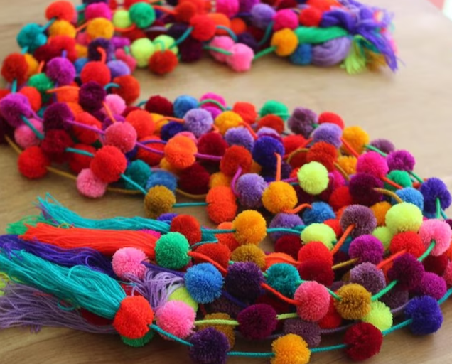 Pompones de lana 1 pieza (Varios colores)