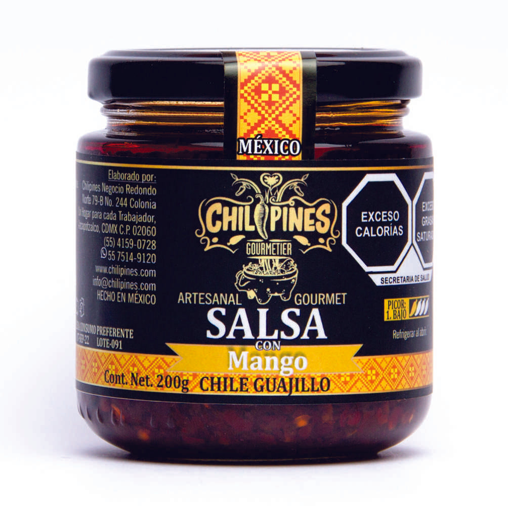 *Salsa con Mango Chile Guajillo 200 gr - CHILIPINES
