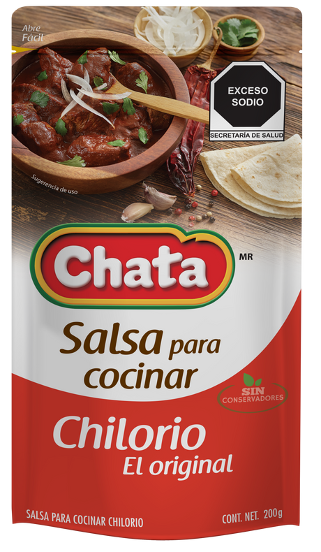 DESCUENTO 40% Salsa para Chilorio Pouch 200g - CHATA FECHA DE CADUCIDAD 02.07.2026