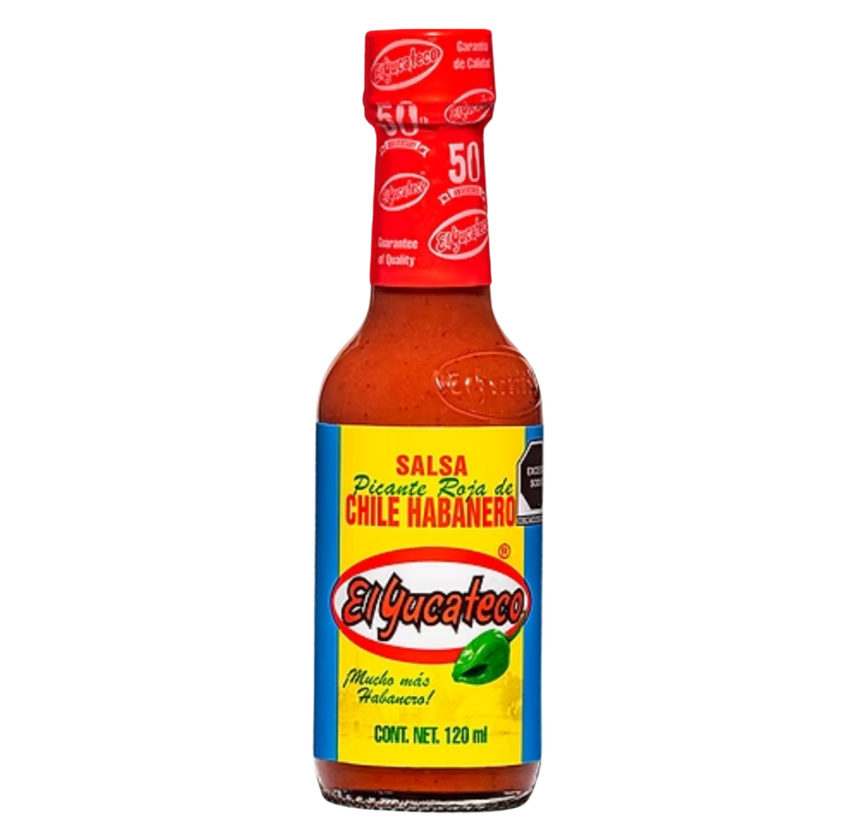 DESCUENTO! Salsa Roja de Habanero 120ml  - EL YUCATECO CADUCIDAD 27.03.2026