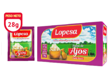 Salsa de  Ajo 28 g  Lopesa