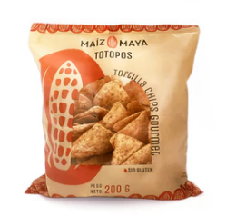 Totopos clásicos de Maíz Maya (200gr.)