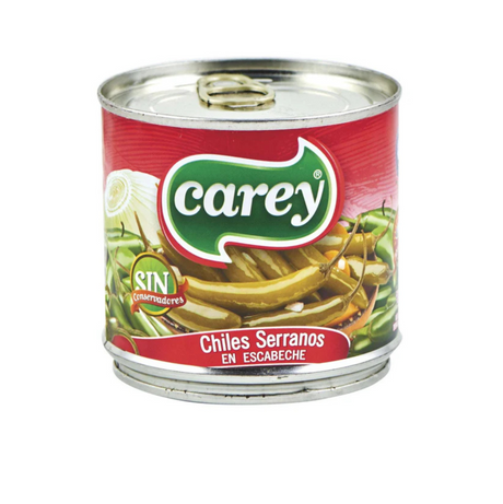 Chile Serranos Enteros en Escabeche 340g  - CAREY
