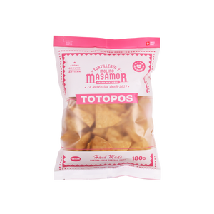 Totopos  / Tortilla Chips al natural  180gr MASAMOR
