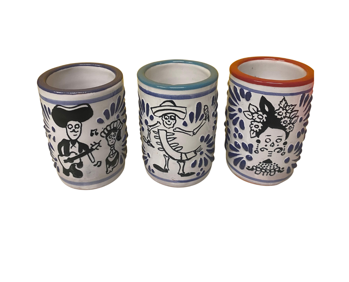 Shot Tequilero de Talavera Calaveras  (Pieza)