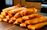 Tamales de Pollo con Nopales en Salsa Verde 3 Piezas