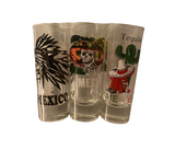Set de 3 Tequileros con impresion de Serigráfica Varios Modelos