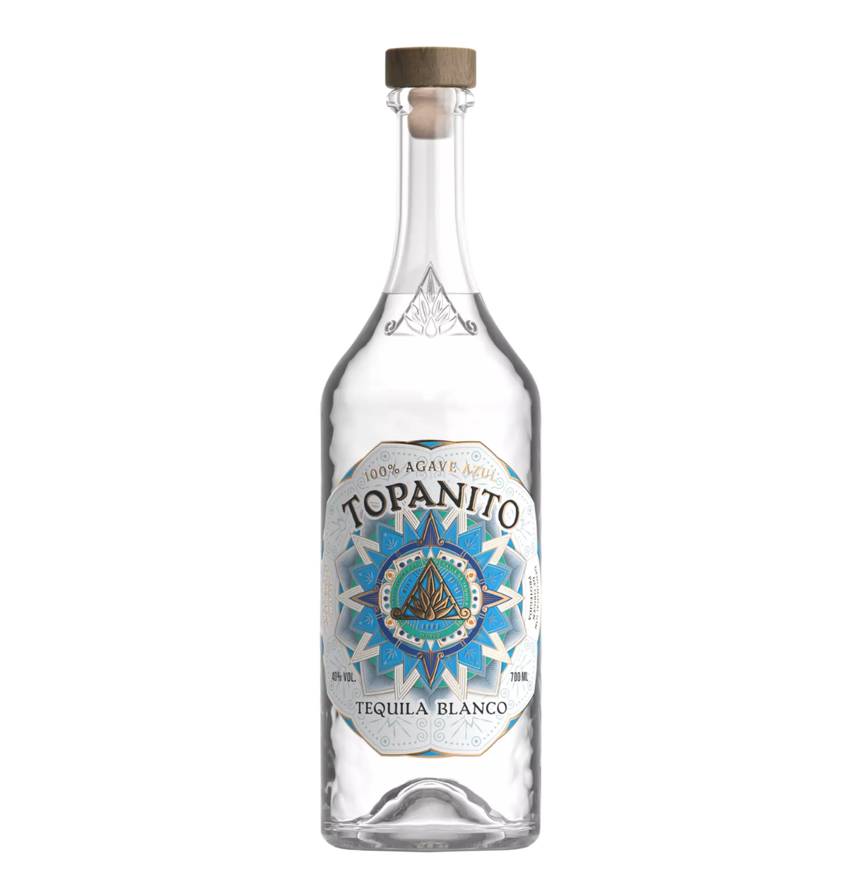 Tequila Blanco Topanito 100 % Agave azul 700ml 40.0% - Topanito