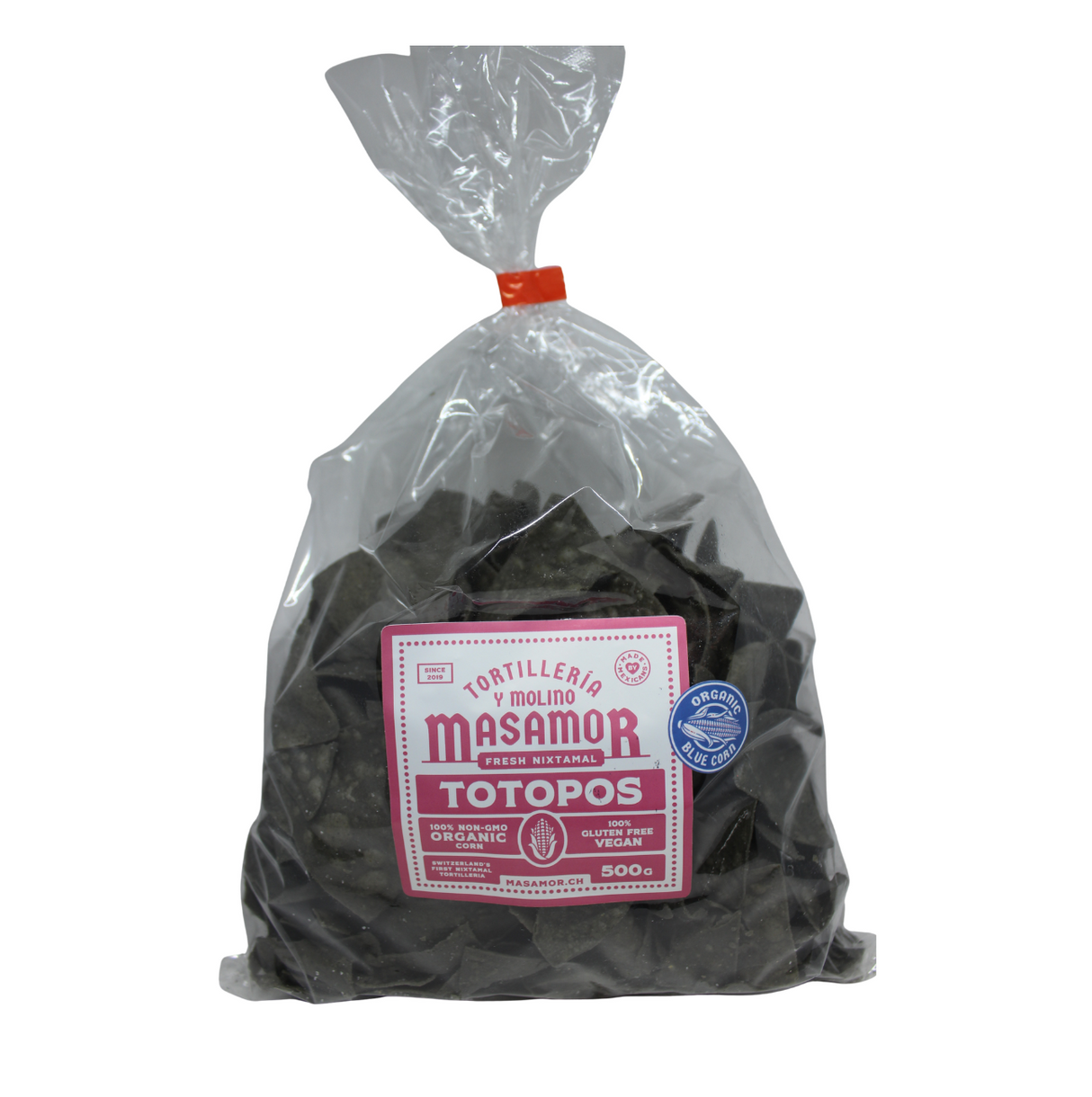 Totopos  / Tortilla Chips Azul al natural  500gr MASAMOR
