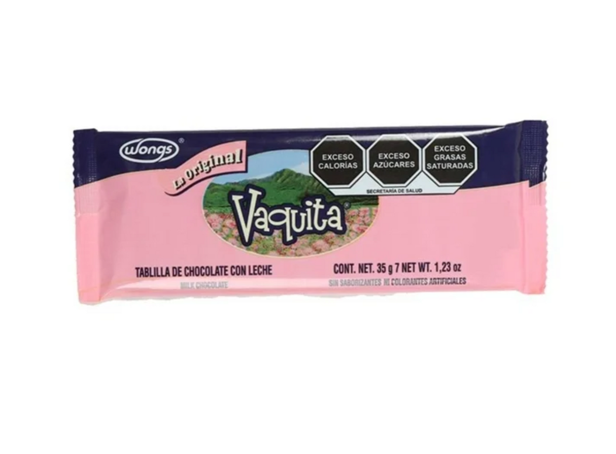 Tablilla de Chocolate 35 gr - Wongs Vaquita