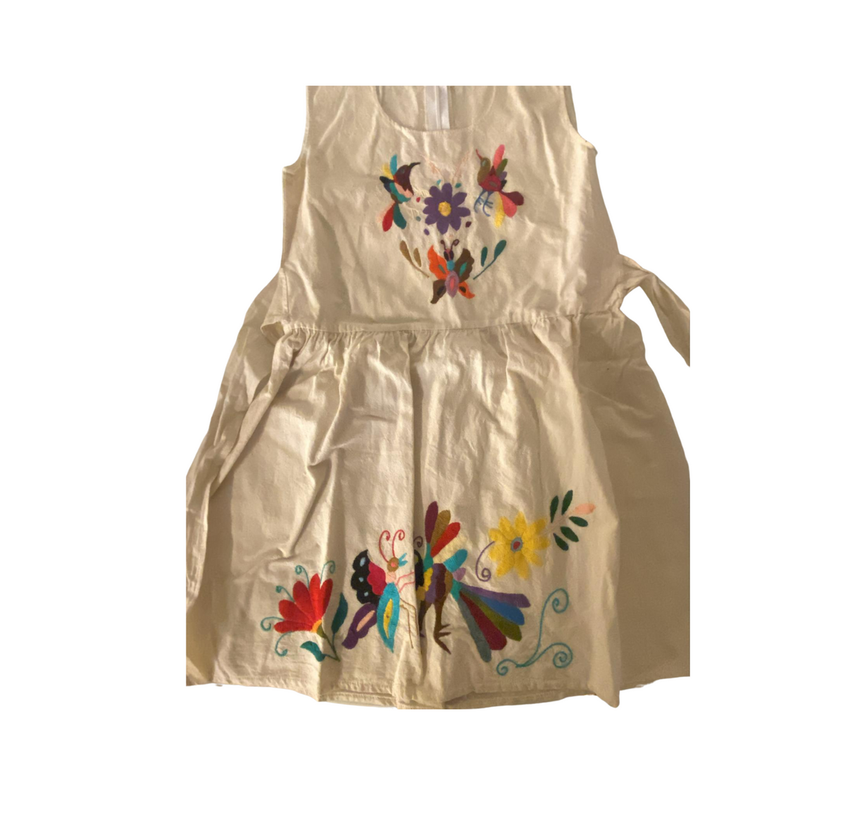Vestido Manta de Niña - Bordado Oaxaqueño  (Talla 2-3 años)