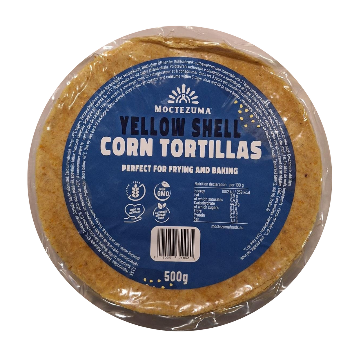 Tortilla para Freir YELLOW SHELL 500g MOCTEZUMA
