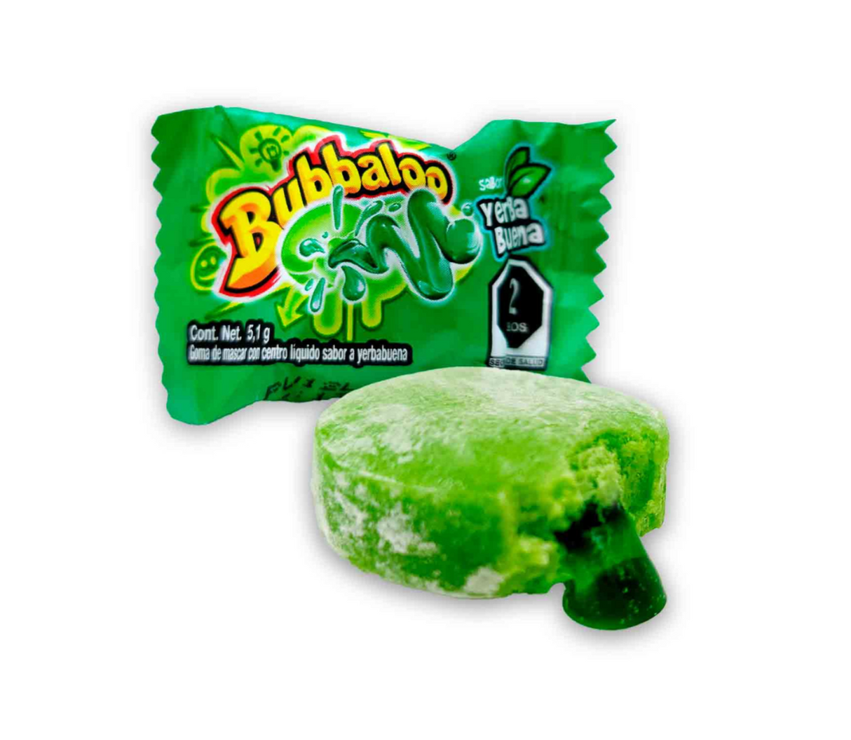 Chicle Yerbabuena 5.1 g -  BUBBALOO