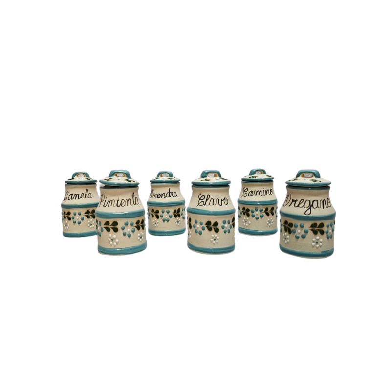 Juego de Especieros Talavera 6 pzs - El Maíz Mexican Products