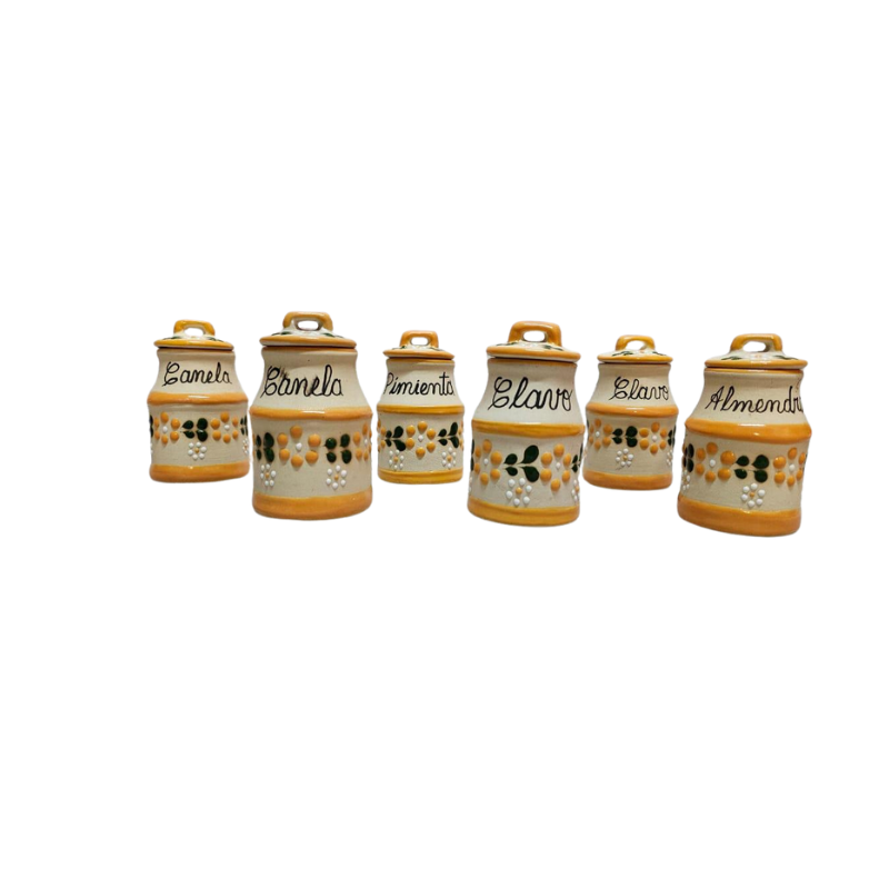 Juego de Especieros Talavera 6 pzs - El Maíz Mexican Products