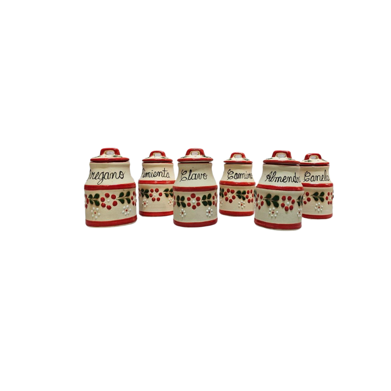 Juego de Especieros Talavera 6 pzs - El Maíz Mexican Products