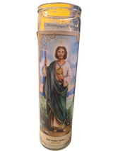 Veladora San Judas Tadeo envase de vidrio 272 gr