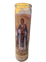 Veladora San Martin de Porres envase de vidrio 272gr